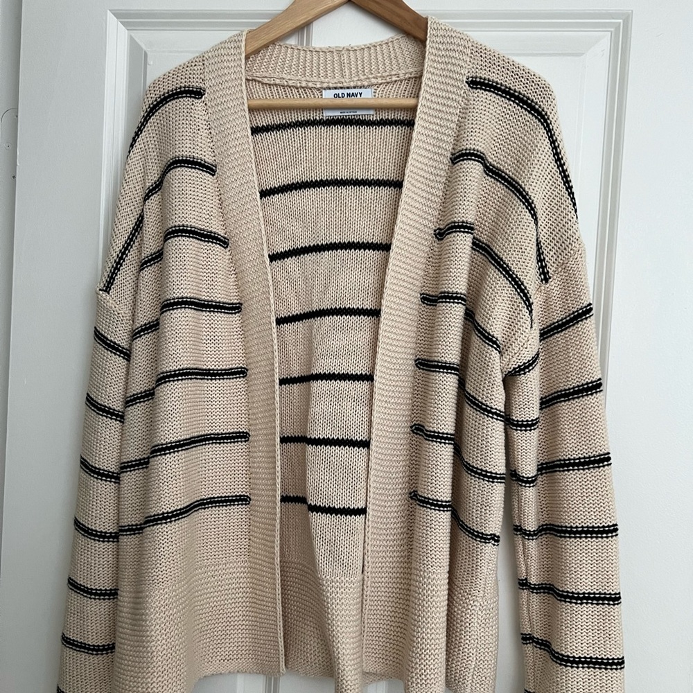 Slouchy open front cardigan